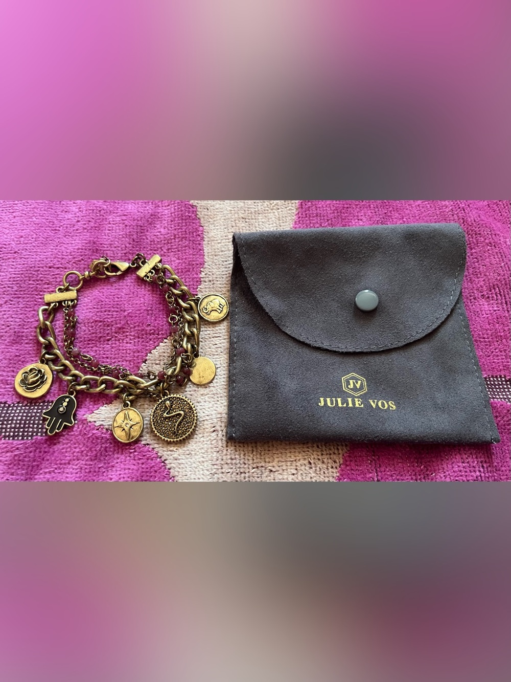 Lucky Brand Multi-Strand Good Luck Charm Bracelet